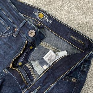 Lucky Brand dark wash stella skinnys